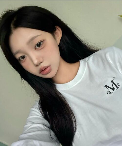MUCENT(ムセント)の「リアムレザーパッチロングスリーブTシャツ(4カラー)(Tシャツ/カットソー・レディース・ブラック/ホワイト/ネイビー/ライトグレー・FREE)」の15枚目の写真