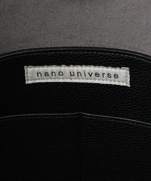 NANO universe(ナノユニバース)の「フェイクレザートートバッグ(トートバッグ・メンズ・ブラック・F)」の7枚目の写真