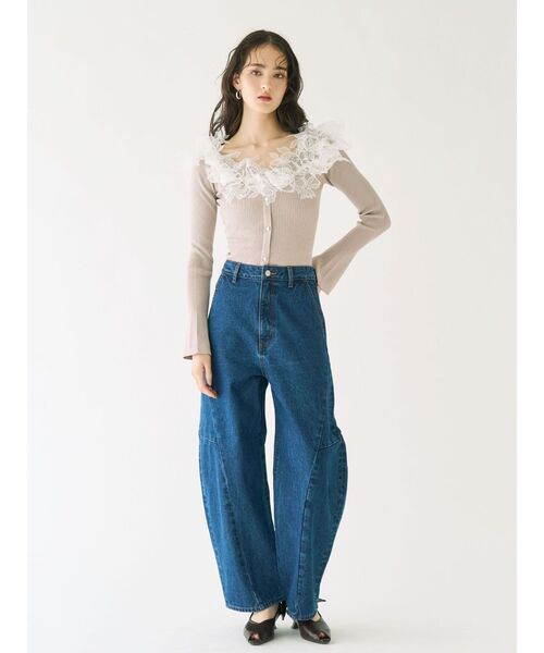 LAGUNAMOON（ラグナムーン）の「カーヴィラインデニムパンツ（デニムパンツ・レディース・グレー/ブルー・MEDIUM/SMALL）」の6枚目の写真