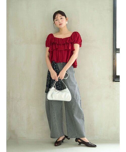 LAGUNAMOON（ラグナムーン）の「カーヴィラインデニムパンツ（デニムパンツ・レディース・グレー/ブルー・MEDIUM/SMALL）」の9枚目の写真