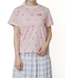 フラワープリントベーシックTシャツ Rose