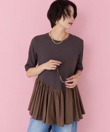 BARNYARDSTORM | BARNYARDSTORM / 裾タフタプルオーバー【Oggiコラボ】(Tシャツ/カットソー)