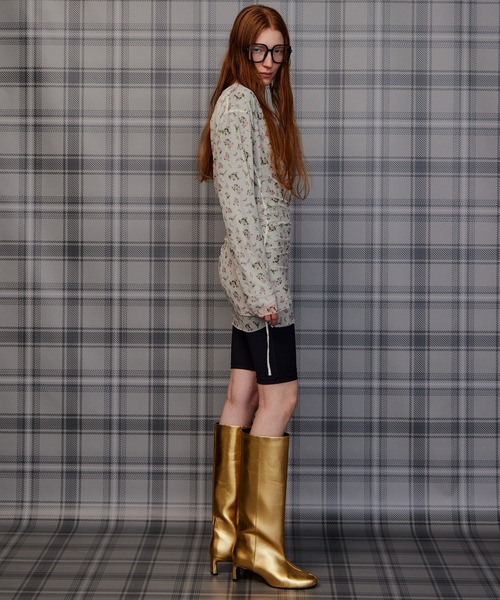 MAISON SPECIAL(メゾンスペシャル)の「Round-Toe Wide Long Boots/ラウンドトゥワイドロングブーツ(ブーツ・レディース・ゴールド/ダークブラウン/ブラック・38/36/37)」の11枚目の写真