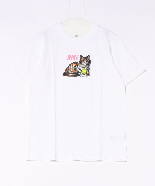 NIKE（ナイキ）の「《NIKEアパレル》ASWNSWSSSPORTCATTEETGPX（Tシャツ/カットソー・レディース・ブラウン系その他/ホワイト/グレー・XL/S/M/L）」の2枚目の写真