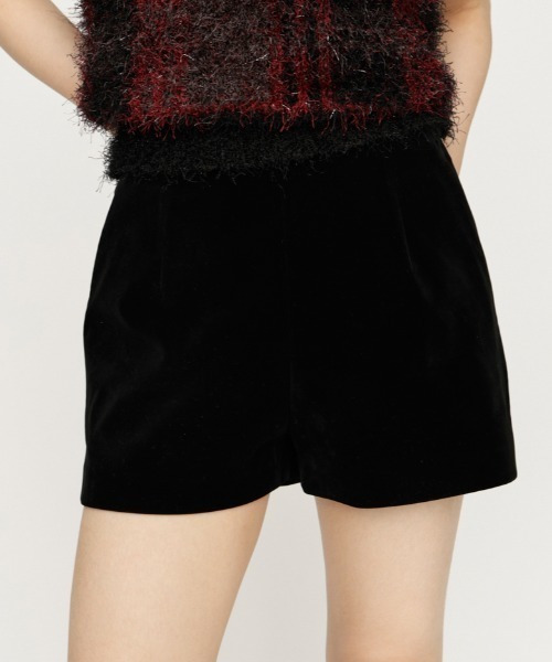 SLY(スライ)の「CLASSY LOW WAIST S/PT クラッシーローウエストショートパンツ 秋服 冬服(スラックス・レディース・ベージュ/マルチ/ブラック・0/1)」の1枚目の写真