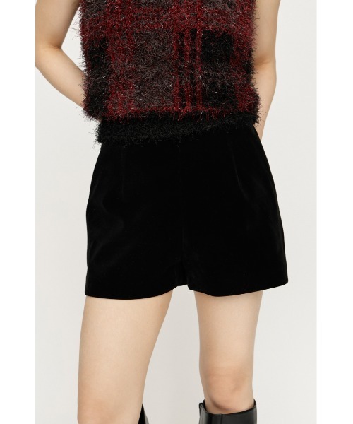 SLY(スライ)の「CLASSY LOW WAIST S/PT クラッシーローウエストショートパンツ 秋服 冬服(スラックス・レディース・ベージュ/マルチ/ブラック・0/1)」の4枚目の写真