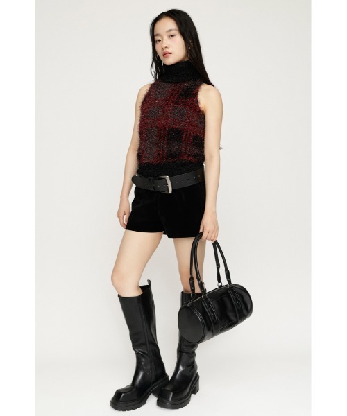 SLY(スライ)の「CLASSY LOW WAIST S/PT クラッシーローウエストショートパンツ 秋服 冬服(スラックス・レディース・ベージュ/マルチ/ブラック・0/1)」の5枚目の写真