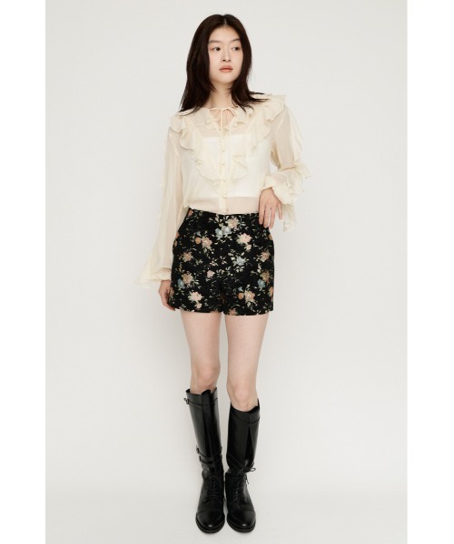 SLY(スライ)の「CLASSY LOW WAIST S/PT クラッシーローウエストショートパンツ 秋服 冬服(スラックス・レディース・ベージュ/マルチ/ブラック・0/1)」の19枚目の写真
