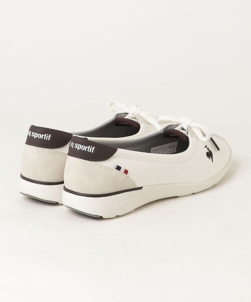 le coq sportif（ルコックスポルティフ）の「LCS モンペリエ PM  /  LCS MONTPELLIER PM（スニーカー・レディース・ホワイト系その他7・25.0cm/24.5cm/24.0cm/23.5cm/23.0cm/22.5cm）」の2枚目の写真