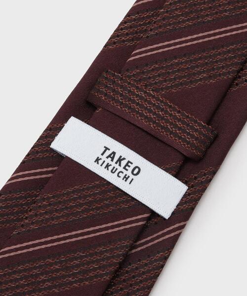TAKEO KIKUCHI(タケオキクチ)の「【エクストラシルク】網代(あじろ)シャドーストライプ(ネクタイ・メンズ・ネイビー系2/ダークブラウン系2/ワイン系1・00)」の7枚目の写真