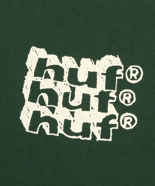 HUF(ハフ)の「HAND STACKED TINY RINGER TEE(Tシャツ/カットソー・メンズ・ネイビー/ナチュラル/グリーン系その他・L/M/S)」の13枚目の写真