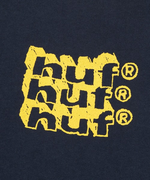 HUF(ハフ)の「HAND STACKED TINY RINGER TEE(Tシャツ/カットソー・メンズ・ネイビー/ナチュラル/グリーン系その他・L/M/S)」の14枚目の写真