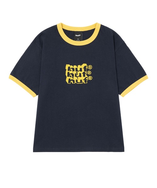 HUF(ハフ)の「HAND STACKED TINY RINGER TEE(Tシャツ/カットソー・メンズ・ネイビー/ナチュラル/グリーン系その他・L/M/S)」の10枚目の写真