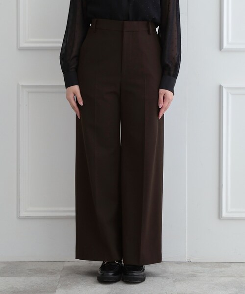 DRESSTERIOR（ドレステリア）の「【セットアップ可/温度調節】コンフォータブルワイドパンツ（その他パンツ・レディース・ブラウン系その他・38/36/34）」の7枚目の写真