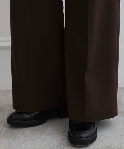 DRESSTERIOR（ドレステリア）の「【セットアップ可/温度調節】コンフォータブルワイドパンツ（その他パンツ・レディース・ブラウン系その他・38/36/34）」の14枚目の写真