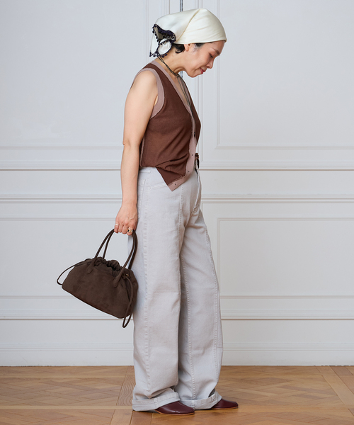 MARY AL TERNA（メアリオルターナ）の「MARY AL TERNA メアリ オル ターナ MINI HAND バッグ MA6227BG-38（ハンドバッグ・レディース・イエロー/カーキ・FREE）」の3枚目の写真