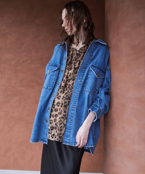 Editt by YECCA VECCA（エディットバイイェッカヴェッカ）の「レオパード柄ラッフルブラウス（シャツ/ブラウス・レディース・レオパード・FREE）」の16枚目の写真