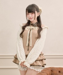 Pal elfy（パルエルフィー）の「ケーブルボレロカーディガン（ニット/セーター）」