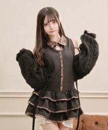 Pal elfy（パルエルフィー）の「ケーブルボレロカーディガン（ニット/セーター）」