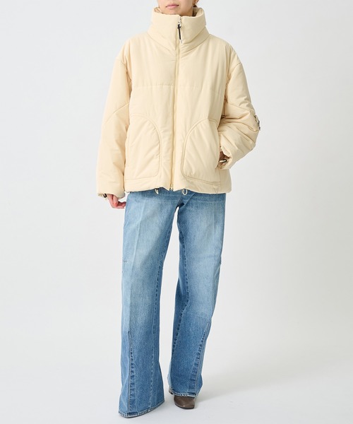 TOGA(トーガ)の「【TOGA TOO/トーガトゥー】Padded jacket/パデッドジャケット(ダウンジャケット/コート・レディース・ブラウン/ブラック/ホワイト・MEDIUM)」の4枚目の写真