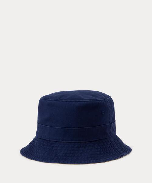 POLO RALPH LAUREN（ポロ ラルフ ローレン）の「Polo ベア ツイル バケット ハット（ハット・メンズ・ネイビー系1・S/M/L/XL）」の5枚目の写真