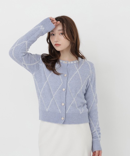 NATURAL BEAUTY BASIC(ナチュラルビューティーベーシック)の「ダイヤラインカーディガン(ニット/セーター・レディース・グレー系その他/ホワイト系その他/ブルー系その他2・FREE)」の17枚目の写真