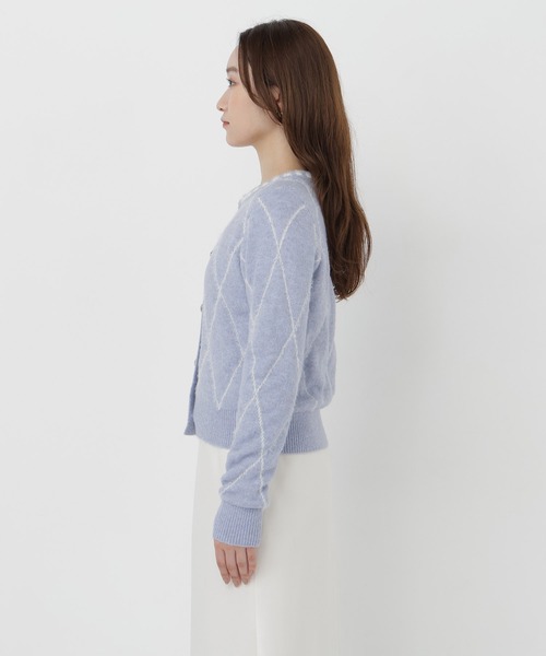 NATURAL BEAUTY BASIC(ナチュラルビューティーベーシック)の「ダイヤラインカーディガン(ニット/セーター・レディース・グレー系その他/ホワイト系その他/ブルー系その他2・FREE)」の21枚目の写真