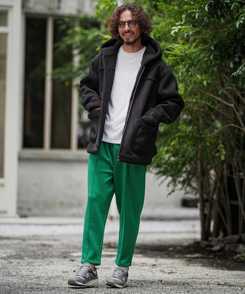 CAMBIO(カンビオ)の「mp15397- Double Knit Pinched Tuck Jogger Pants タックジョガーパンツ(CAM26AW-013)(その他パンツ・メンズ・グリーン/ミックスグレー/ブラック・L/M/S)」の6枚目の写真