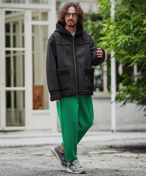 CAMBIO(カンビオ)の「mp15397- Double Knit Pinched Tuck Jogger Pants タックジョガーパンツ(CAM26AW-013)(その他パンツ・メンズ・グリーン/ミックスグレー/ブラック・L/M/S)」の7枚目の写真