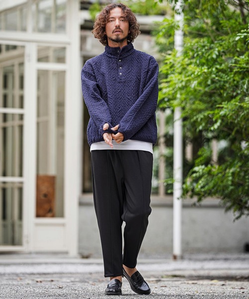 CAMBIO(カンビオ)の「mp15397- Double Knit Pinched Tuck Jogger Pants タックジョガーパンツ(CAM26AW-013)(その他パンツ・メンズ・グリーン/ミックスグレー/ブラック・L/M/S)」の20枚目の写真