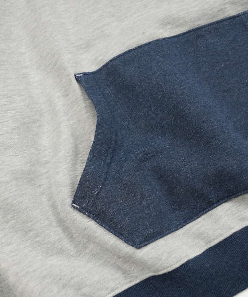 FRIZMWORKS（フリズムワークス）の「COLOR BLOCK POCKET HOODY _ NAVY（パーカー・メンズ・その他・SMALL/MEDIUM/LARGE/X-LARGE）」の5枚目の写真