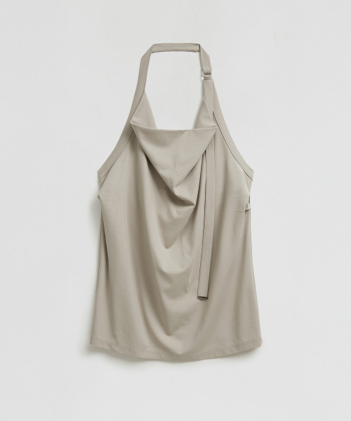 LMOOD WOMEN(エルムード ウーマン)の「マティーニホルタートップグレージュ(Tシャツ/カットソー・レディース・その他・FREE)」の2枚目の写真