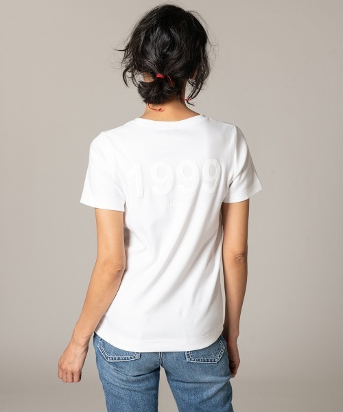 DOUBLE STANDARD CLOTHING(ダブルスタンダードクロージング)の「24/- フライスカットソー(WEB限定)(Tシャツ/カットソー・レディース・ネイビー/オフホワイト・FREE)」の8枚目の写真