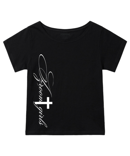 IZROOM（イズルーム）の「ガールズボートネック半袖Tシャツ（ブラック）（Tシャツ/カットソー・レディース・その他・FREE）」の6枚目の写真