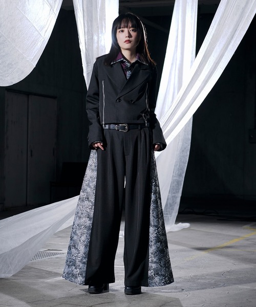 Ellno Loset（エルノロゼット）の「サイドジャガードハカマパンツ/SETUP対応（その他パンツ・メンズ・グレー/ブラック・X-SMALL/SMALL/MEDIUM/LARGE）」の12枚目の写真