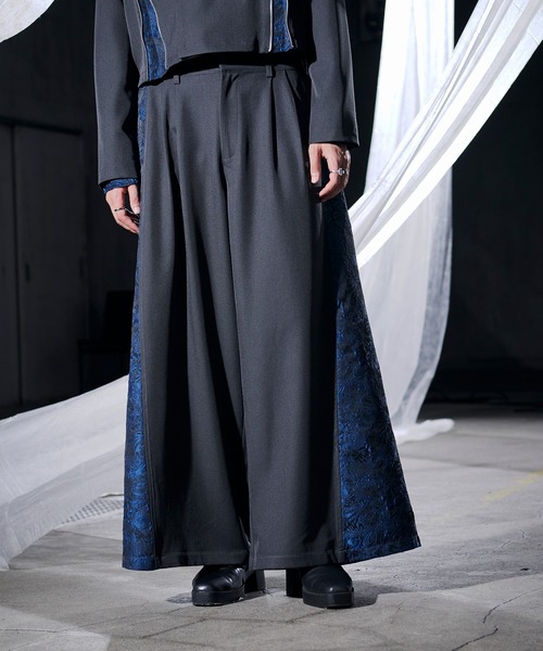Ellno Loset（エルノロゼット）の「サイドジャガードハカマパンツ/SETUP対応（その他パンツ・メンズ・グレー/ブラック・X-SMALL/SMALL/MEDIUM/LARGE）」の18枚目の写真