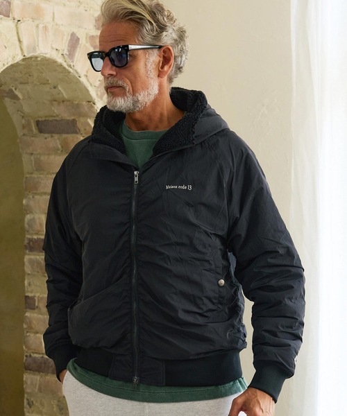 Maison code 13(メゾンコードサーティーン)の「mj11802- Nylon Hooded Zip Jacket フーデッドジップジャケット(M26W-08)(その他アウター・メンズ・ブラック/カーキ・S/M/L)」の21枚目の写真