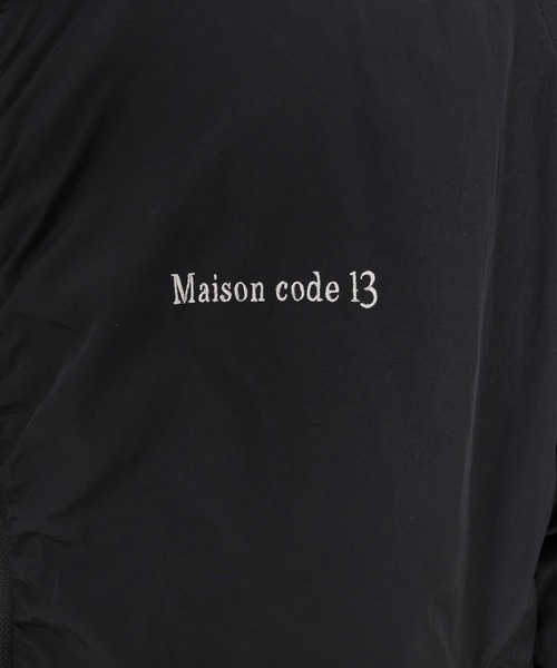 Maison code 13(メゾンコードサーティーン)の「mj11802- Nylon Hooded Zip Jacket フーデッドジップジャケット(M26W-08)(その他アウター・メンズ・ブラック/カーキ・S/M/L)」の11枚目の写真