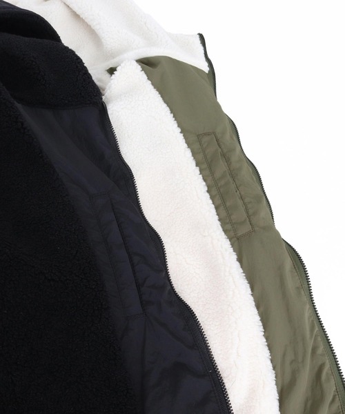 Maison code 13(メゾンコードサーティーン)の「mj11802- Nylon Hooded Zip Jacket フーデッドジップジャケット(M26W-08)(その他アウター・メンズ・ブラック/カーキ・S/M/L)」の13枚目の写真