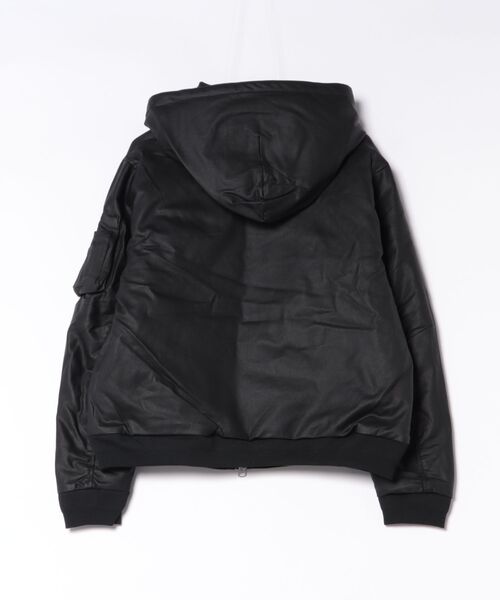 DANKE SCHON(ダンケシェーン)の「【WEB&DEPOT限定】DankeSchon/ダンケシェーン/COATING HOOD BLOUSON(ブルゾン・レディース・ブラック・L)」の2枚目の写真