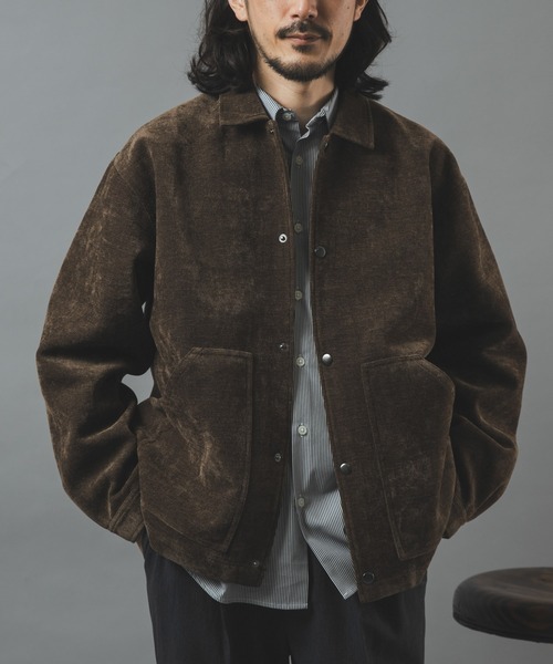 ITEMS URBANRESEARCH(アイテムズ アーバンリサーチ)の「WOVEN MOLLE コーチジャケット(ブルゾン・メンズ・オフホワイト/ダークブラウン/ブラック・MEDIUM/LARGE)」の1枚目の写真