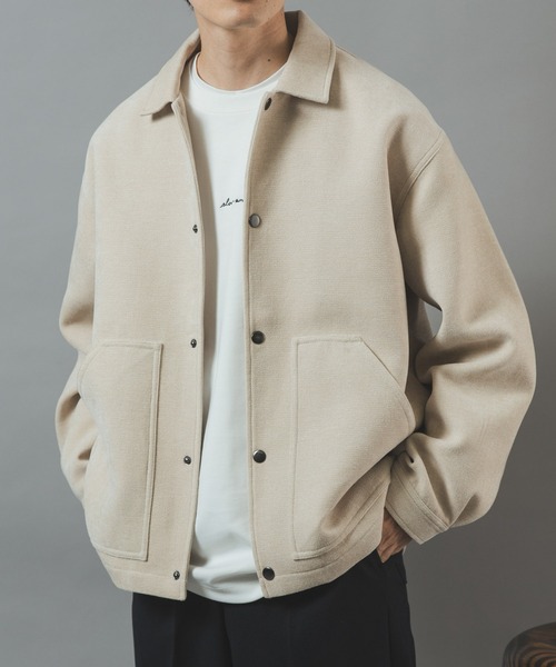 ITEMS URBANRESEARCH(アイテムズ アーバンリサーチ)の「WOVEN MOLLE コーチジャケット(ブルゾン・メンズ・オフホワイト/ダークブラウン/ブラック・MEDIUM/LARGE)」の2枚目の写真