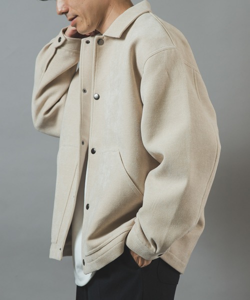 ITEMS URBANRESEARCH(アイテムズ アーバンリサーチ)の「WOVEN MOLLE コーチジャケット(ブルゾン・メンズ・オフホワイト/ダークブラウン/ブラック・MEDIUM/LARGE)」の5枚目の写真