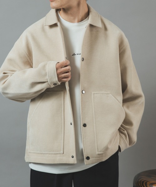 ITEMS URBANRESEARCH(アイテムズ アーバンリサーチ)の「WOVEN MOLLE コーチジャケット(ブルゾン・メンズ・オフホワイト/ダークブラウン/ブラック・MEDIUM/LARGE)」の7枚目の写真