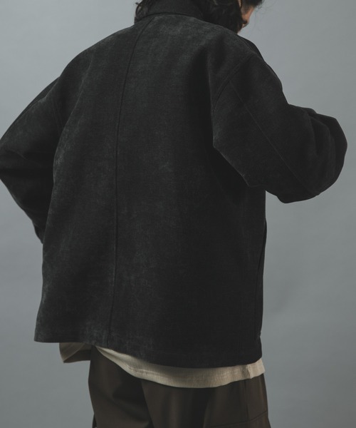 ITEMS URBANRESEARCH(アイテムズ アーバンリサーチ)の「WOVEN MOLLE コーチジャケット(ブルゾン・メンズ・オフホワイト/ダークブラウン/ブラック・MEDIUM/LARGE)」の11枚目の写真