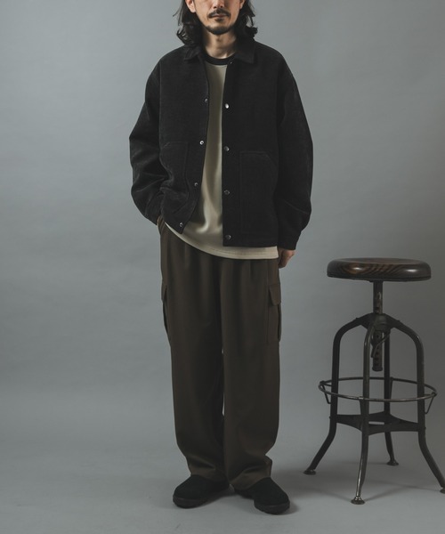 ITEMS URBANRESEARCH(アイテムズ アーバンリサーチ)の「WOVEN MOLLE コーチジャケット(ブルゾン・メンズ・オフホワイト/ダークブラウン/ブラック・MEDIUM/LARGE)」の14枚目の写真