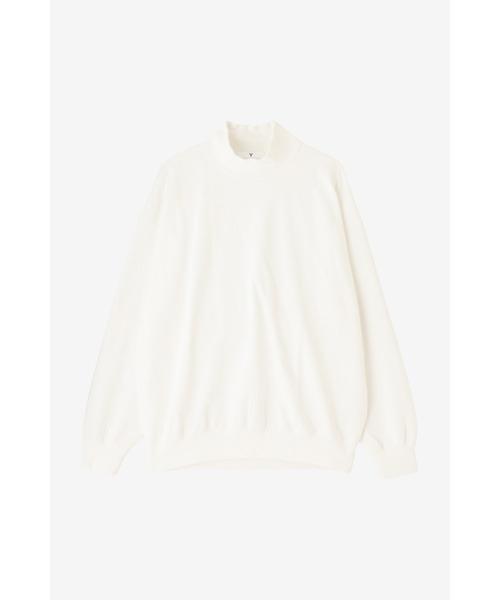 YLEVE(イレーヴ)の「Y / ORGANIC COTTON BLEND HEAVY WEIGHT FLEECE TURTLE NECK(Tシャツ/カットソー・メンズ・ネイビー/ホワイト・1/4)」の11枚目の写真