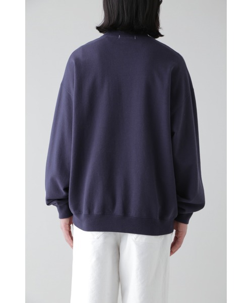 YLEVE(イレーヴ)の「Y / ORGANIC COTTON BLEND HEAVY WEIGHT FLEECE TURTLE NECK(Tシャツ/カットソー・メンズ・ネイビー/ホワイト・1/4)」の20枚目の写真
