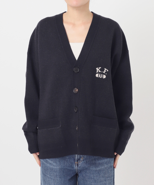 St.Johns 3rd club(セントジョンズサードクラブ)の「St.Johns 3rd club FRANKLIN CENTRAL ニットカーディガン(カーディガン/ボレロ・レディース・ネイビー・FREE)」の8枚目の写真