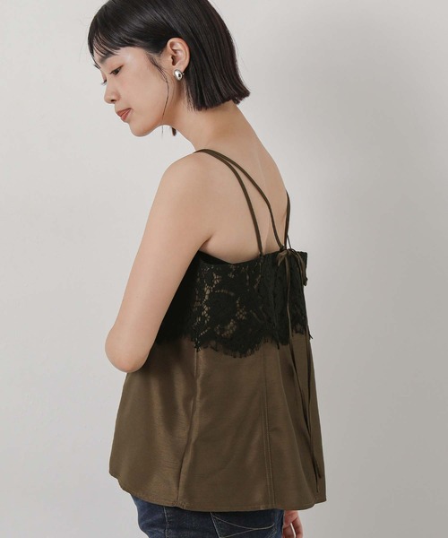 Gready Brilliant(グレディブリリアン)の「シャンタンレースキャミ(シャツ/ブラウス・レディース・グレー/ブラウン・38)」の15枚目の写真